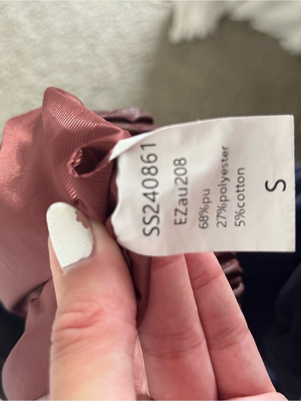 Amazon Women's Bomber Jacket in Brick Red - Picture 5 of 5